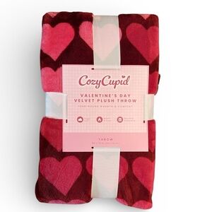 CozyCupid Valentine's Day Plush Throw